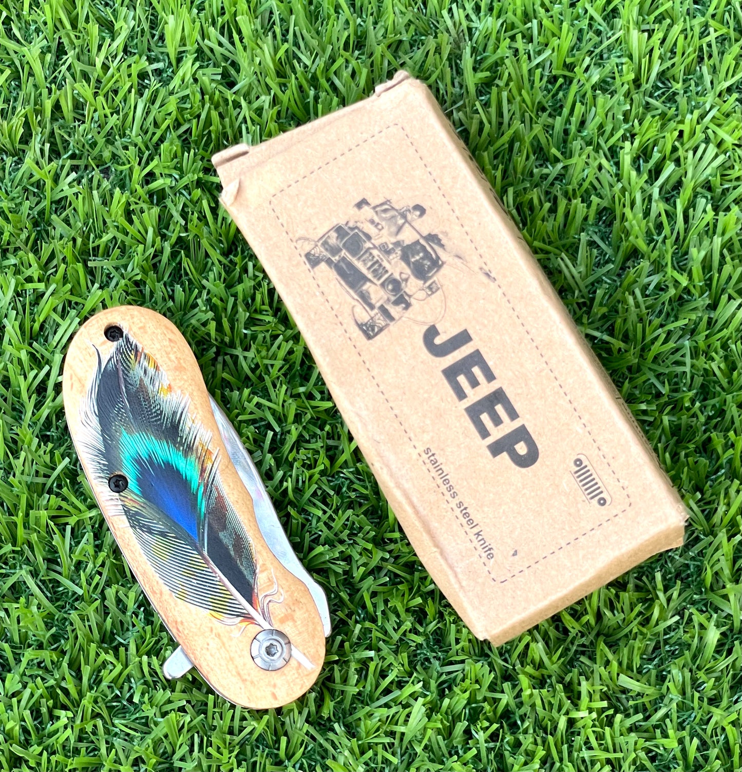 Jeep Peacock pocket knife