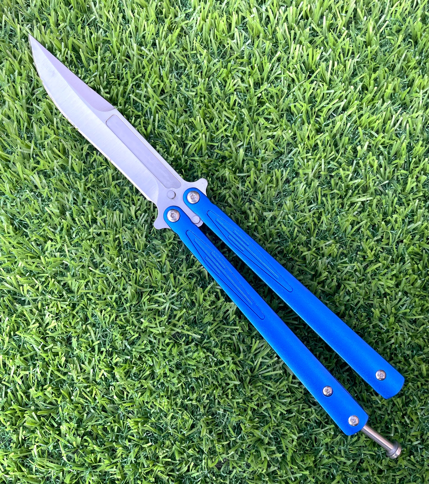 Microtech Blue Butterfly knife