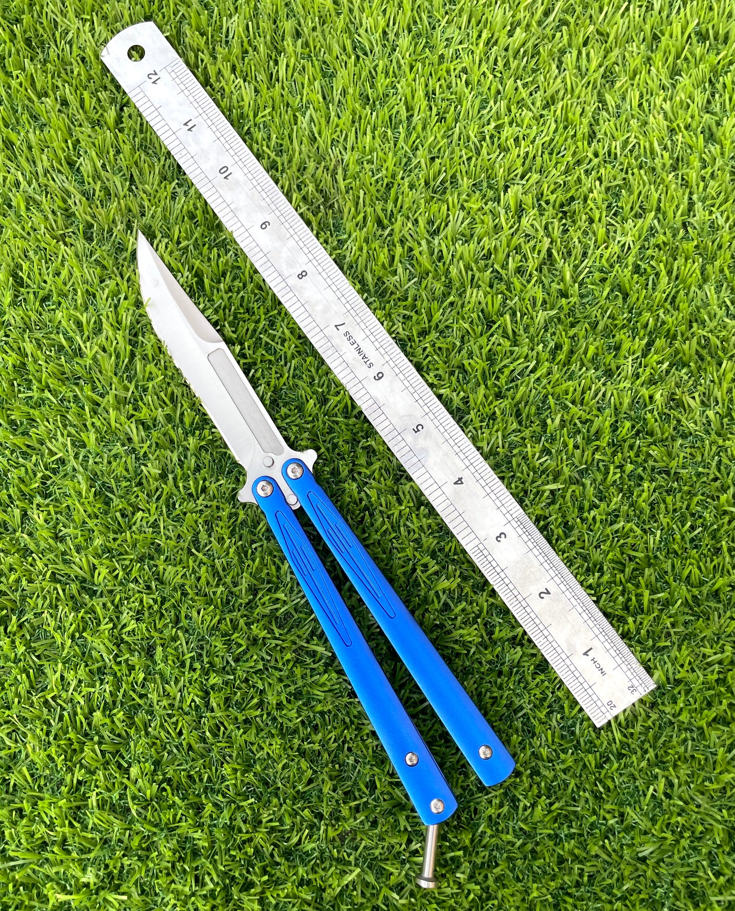 Microtech Blue Butterfly knife