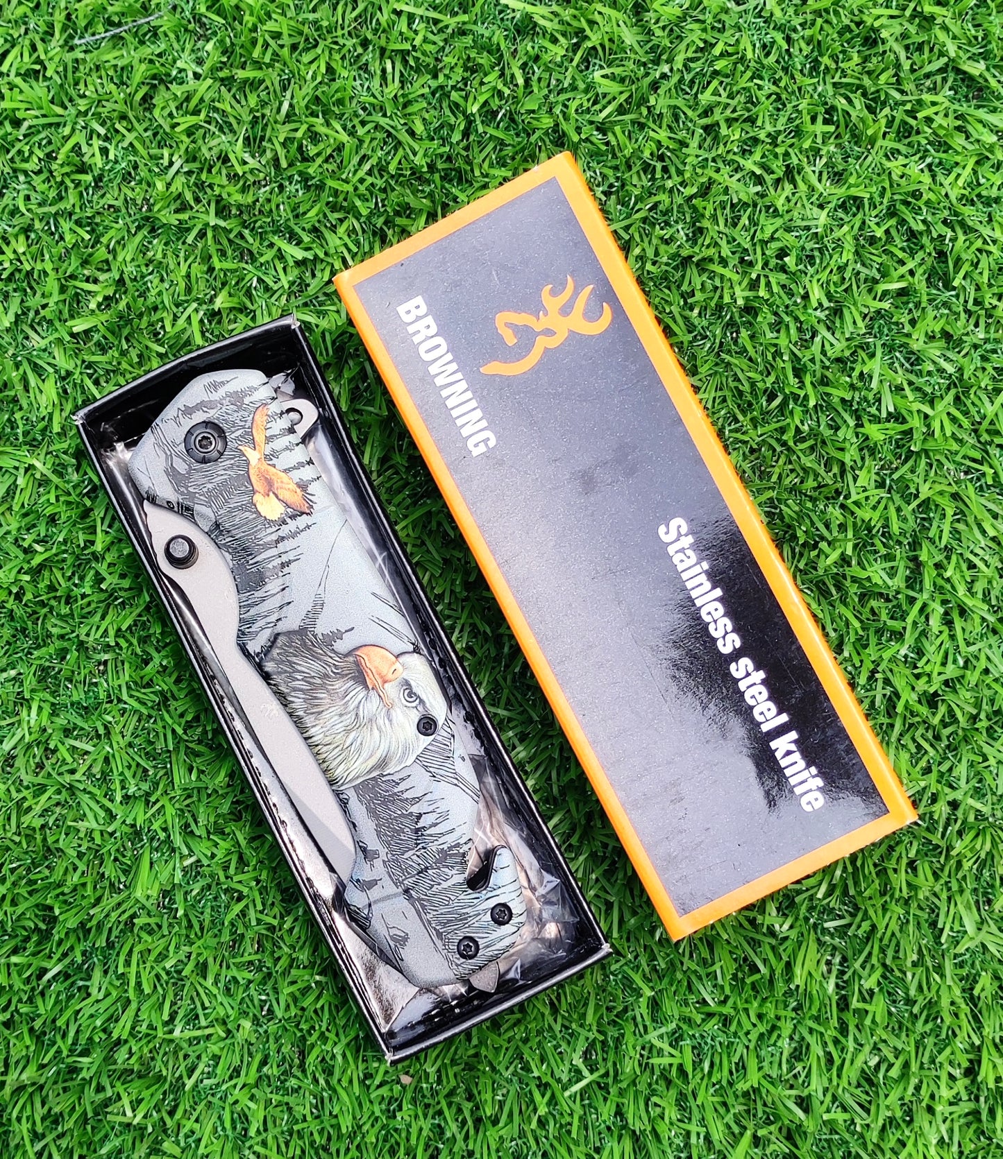 Browning FA47 Quick Opening Folding Survival Knife (Eagle)