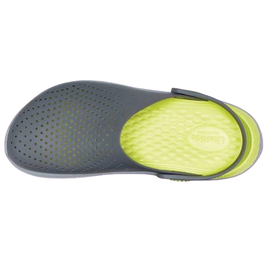 CROCS LITERIDE CLOGS Grey and Green