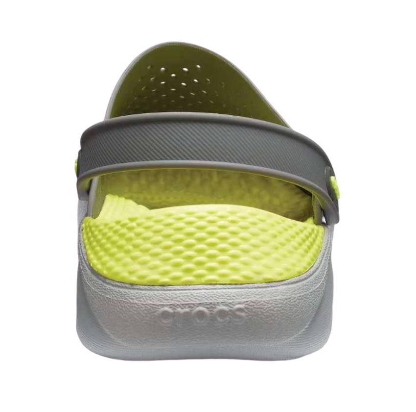 CROCS LITERIDE CLOGS Grey and Green