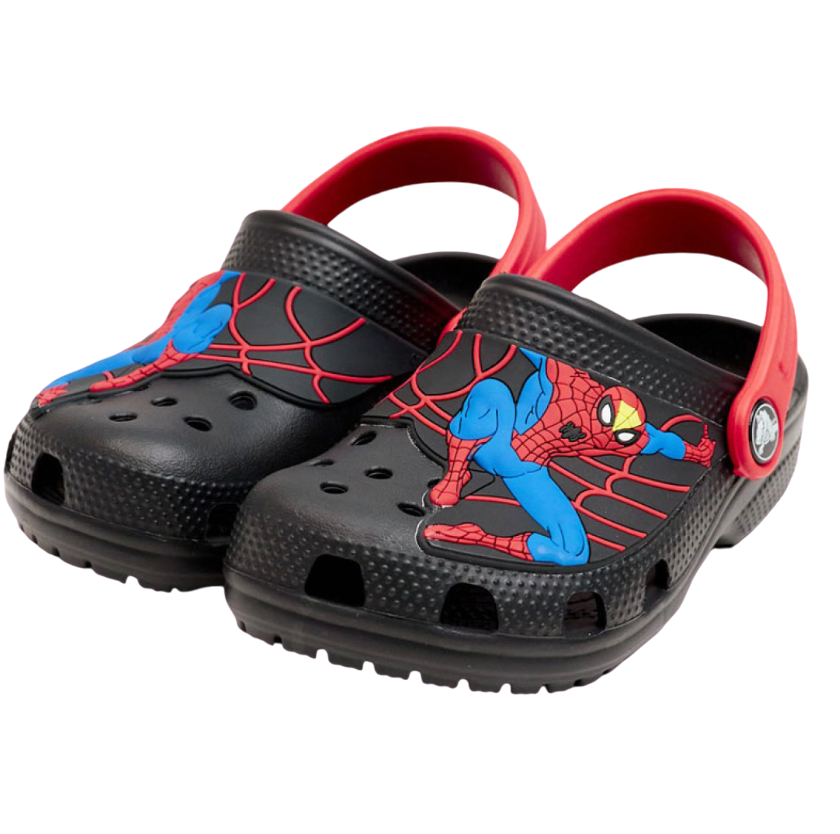 CROCS FOR KIDS SPIDERMAN BLACK & RED STRAP