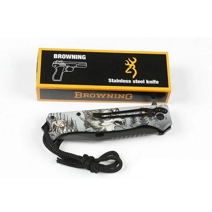 Browning FA47 Quick Opening Folding Survival Knife (Eagle)