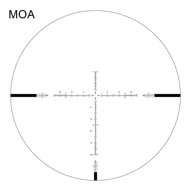 Arken Optics SH-4J 6-24X50 Rifle Scope FFP Illuminated Reticle with Zero Stop 34mm Tube